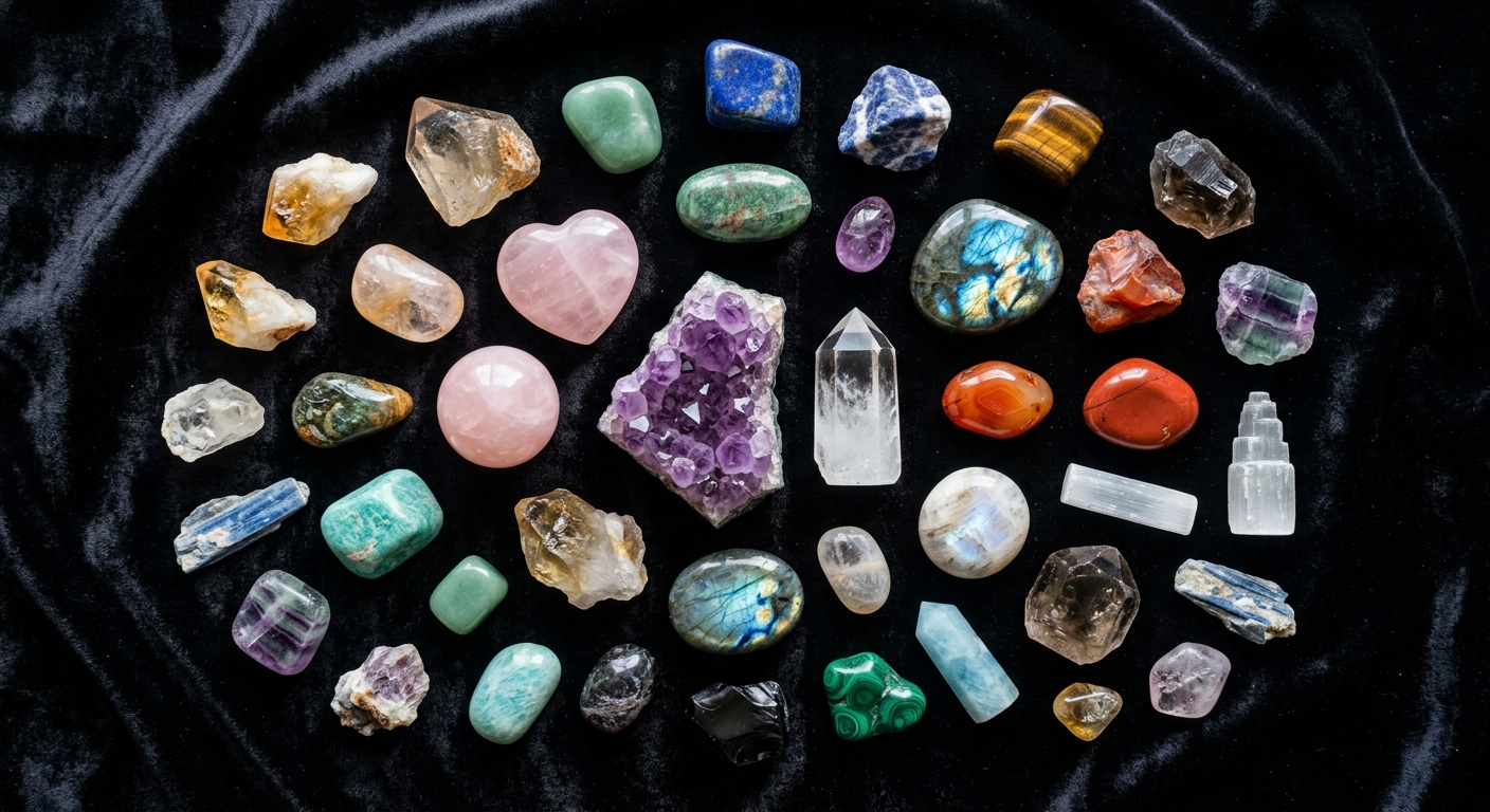 Crystal collection at Practical Magickal